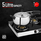 Kitchnner Inner Lid Induction Bottom Pressure Cooker (Triply)