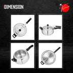 Kitchnner Inner Lid Induction Bottom Pressure Cooker (Triply)