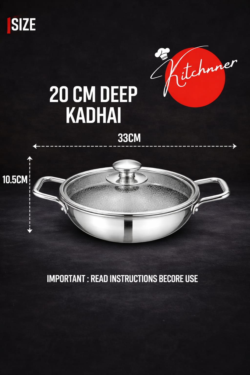 HONEYCOMB NON - STICK KADHAI