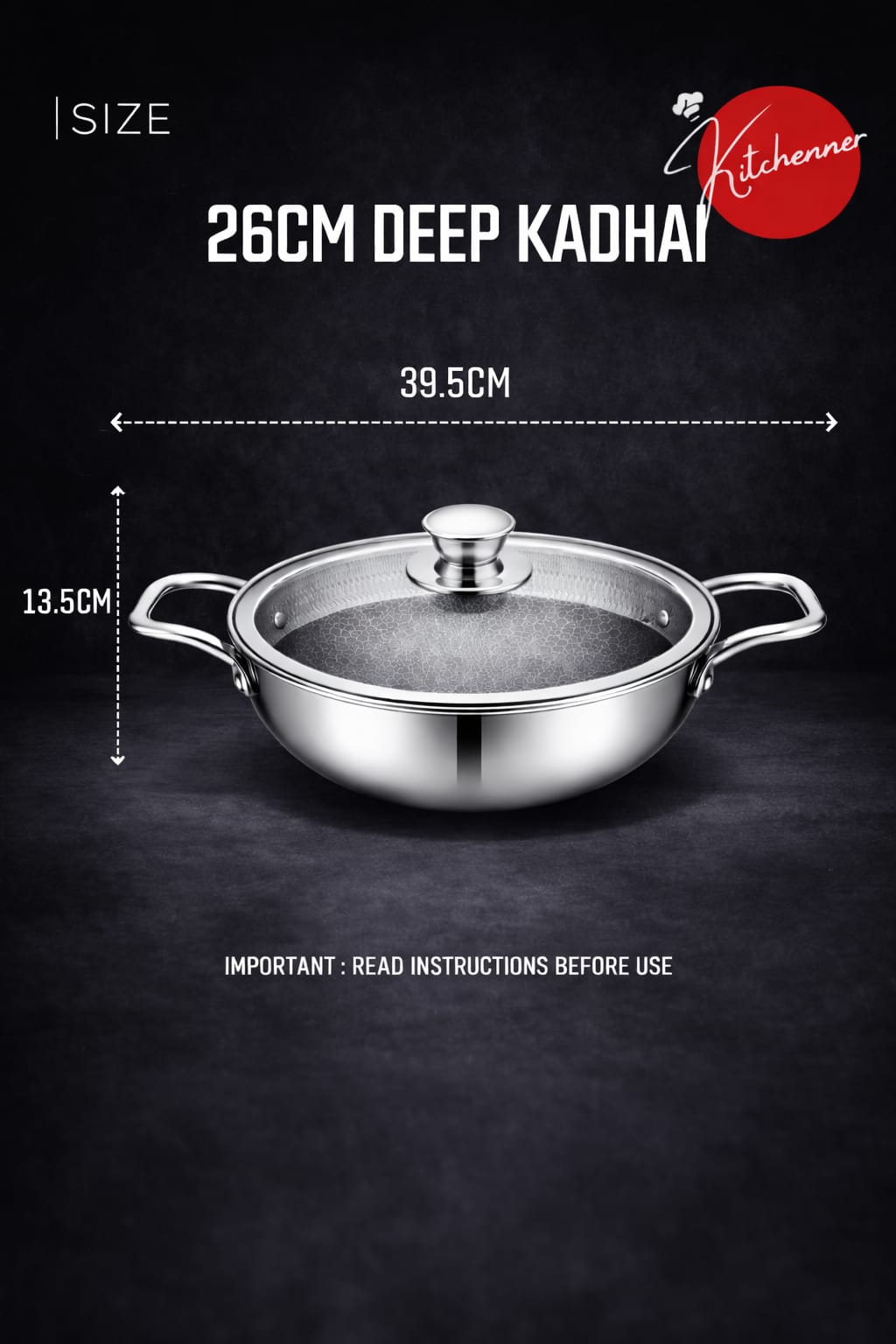 HONEYCOMB NON - STICK KADHAI