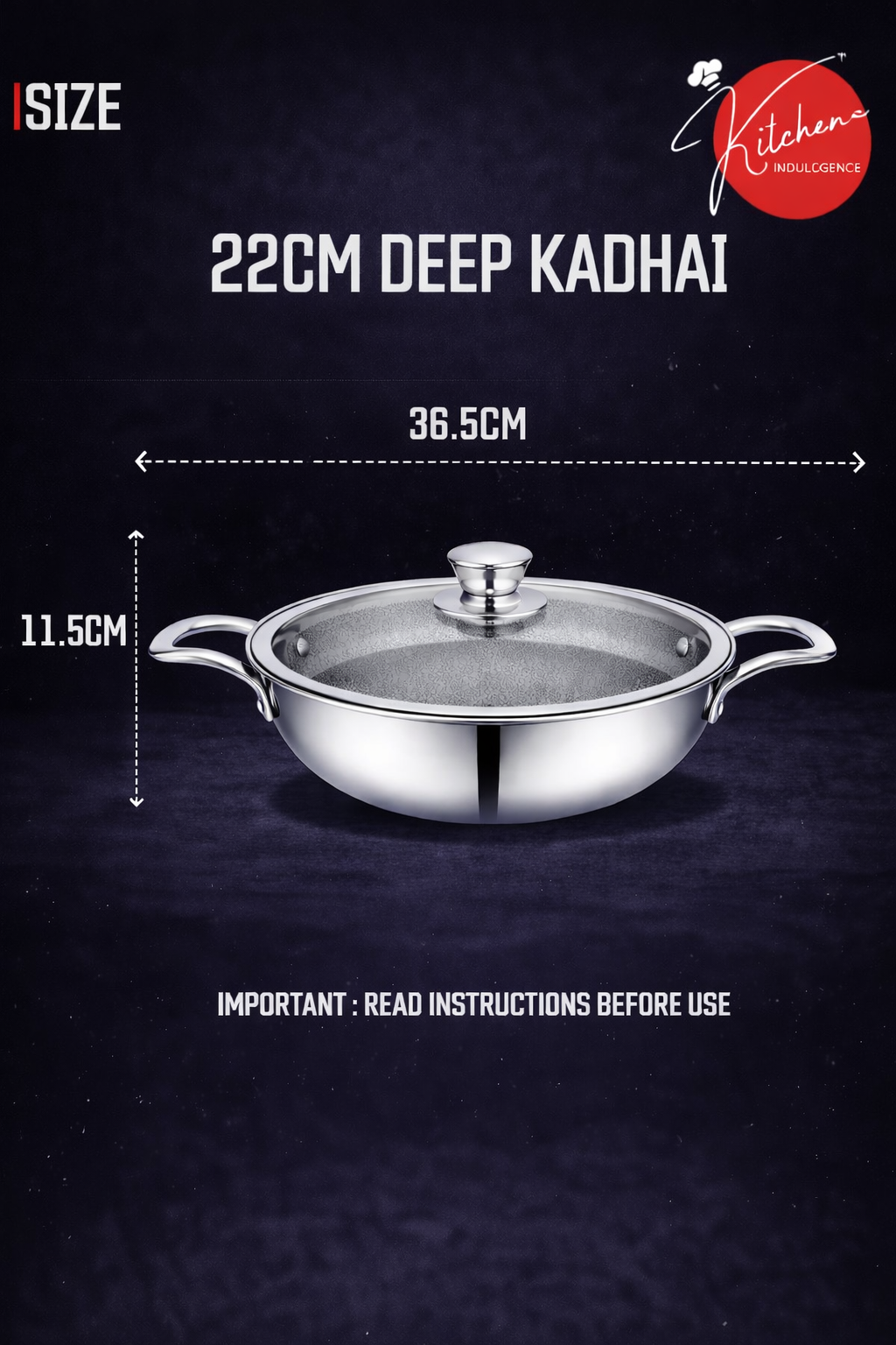 HONEYCOMB NON - STICK KADHAI