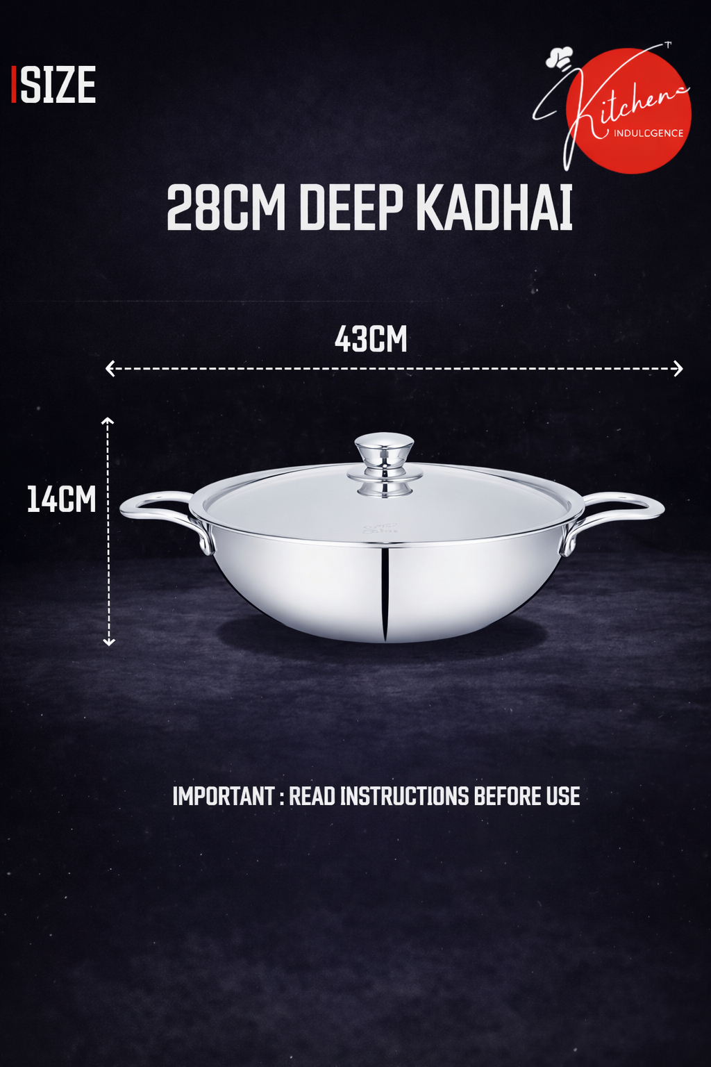 HONEYCOMB NON - STICK KADHAI