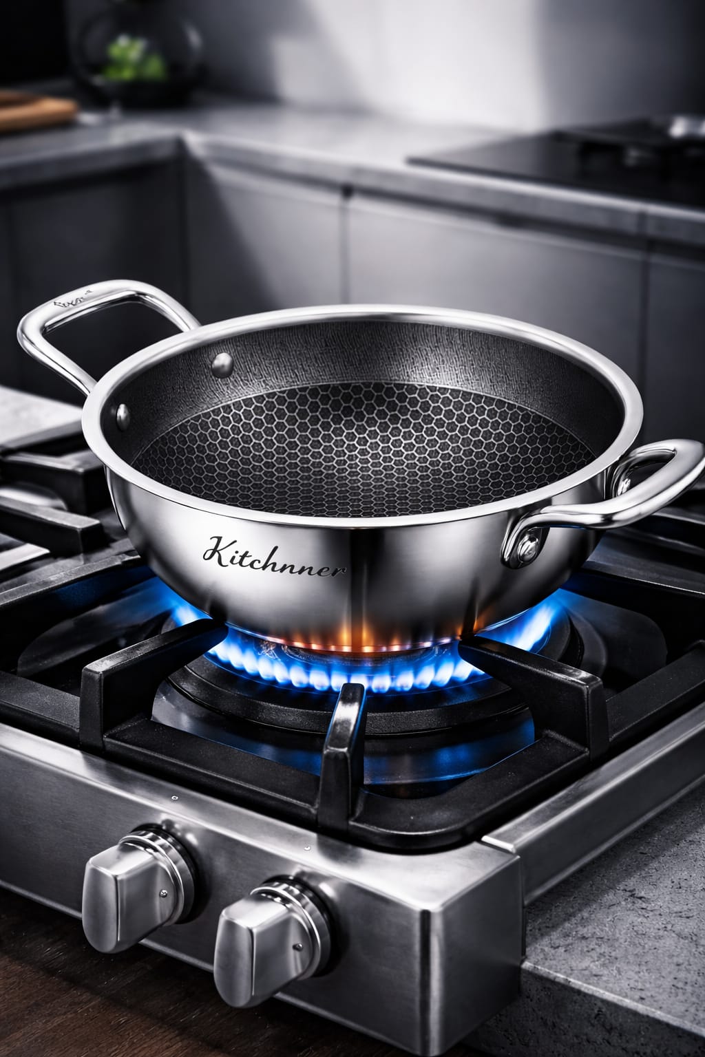 Honey comb  Non - Stick kadhai