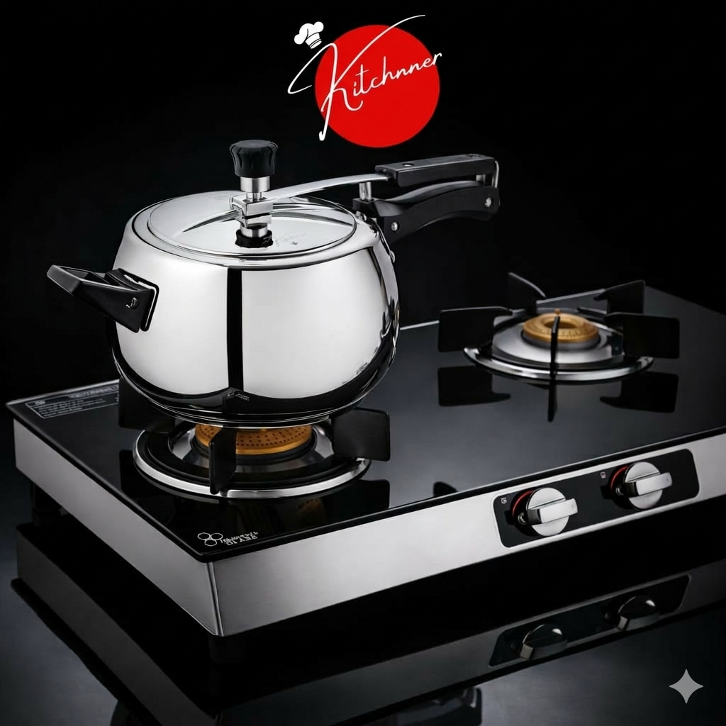 Kitchnner Inner Lid Induction Bottom Pressure Cooker (Triply)